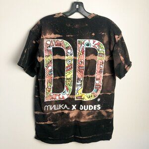 MNLLIKA X Delivery Dudes Tie Dye Logo T Shirt Medium